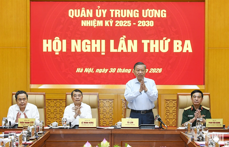 Tổng Bí thư, Chủ tịch nước Tô Lâm chủ trì Hội nghị Quân ủy Trung ương